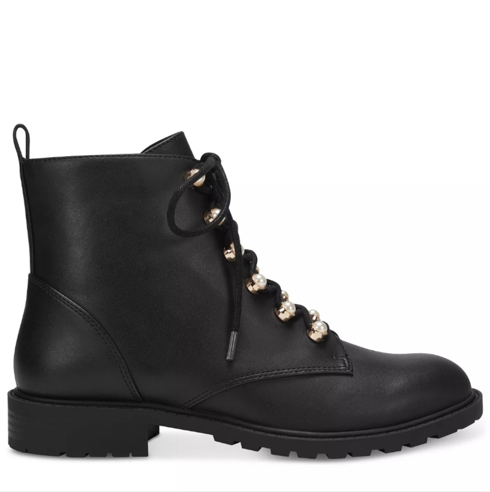 Charter Club Shiloh Combat Booties Black 8 - Picture 5 of 9